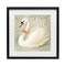 Stupell Industries Vintage Leaves Swan Framed Print Under Glass, design by Grotto Studios